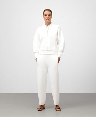 Chaqueta Bomber con Detalles de Canalé