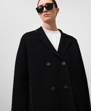 Chaqueta Cruzada con Cuello Solapa