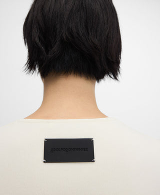 Sudadera Cuello Redondo con Tejido Canalé