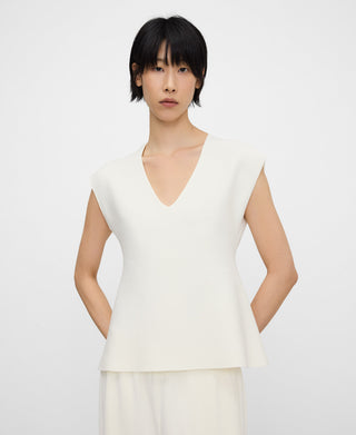 Women's Short Sleeve Knit Peplum Blouse