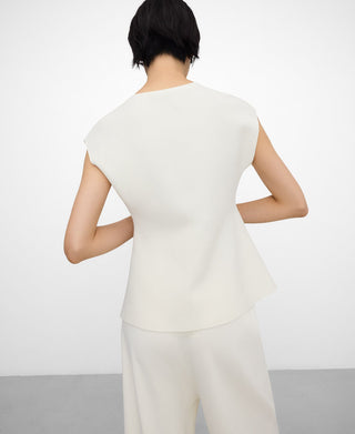 Women's Short Sleeve Knit Peplum Blouse