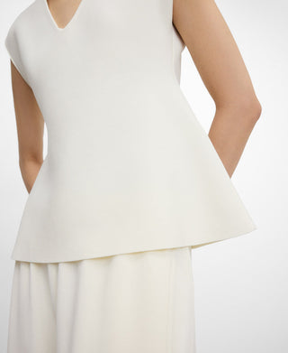 Women's Short Sleeve Knit Peplum Blouse