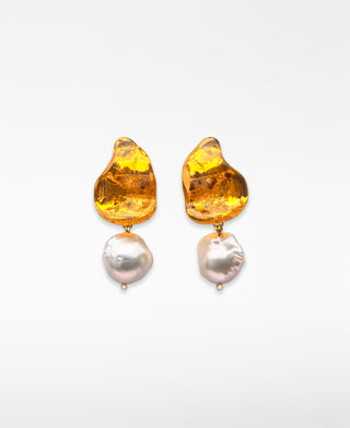 Aretes con Detalle de Perla