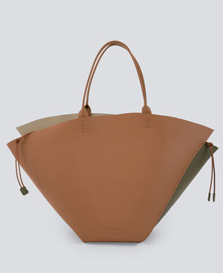 Bolso Shopper Asimétrico de Piel