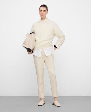 Pantalón Tobillero con Logo Bordado