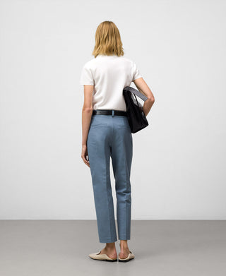 Pantalón Tobillero con Bolsillos de Algodón