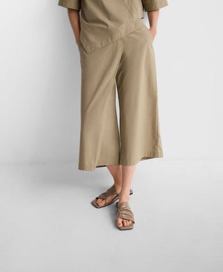 Pantalón Crop Estilo Pareo de Algodón