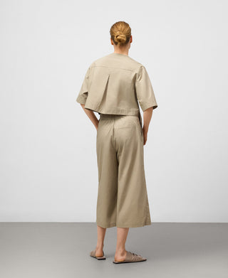 Pantalón Crop Estilo Pareo de Algodón