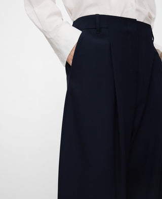 Barrel Trousers with Pleat Detail