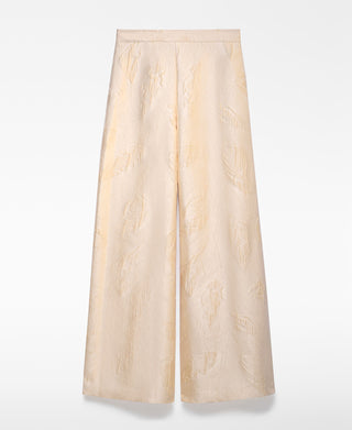 Pantalón Pierna Ancha con Textura