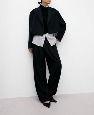 Pantalón Tobillero con Bolsillos de Lino