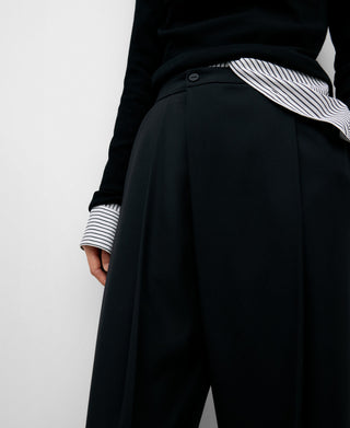 Pantalón Tobillero con Bolsillos de Lino