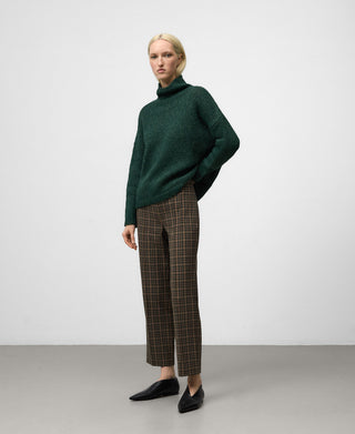 Pantalón Slim Fit con Estampado Cuadros