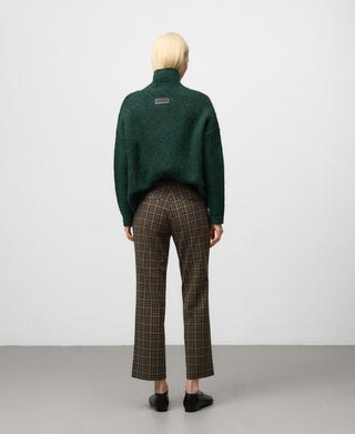 Pantalón Slim Fit con Estampado Cuadros