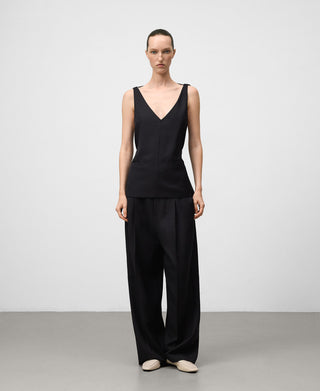 Pantalón Sastre Pierna Ancha con Pinzas