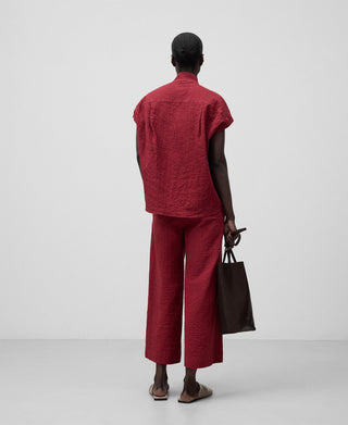 Pantalón Tobillero de Algodón con Bolsillos