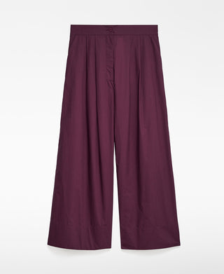 Pantalón Ancho con Cintura Elástica