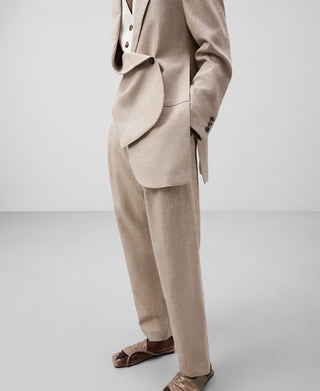 Pantalón Corte Barrel de Lino