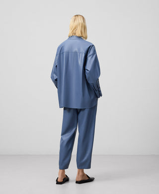 Pantalón Efecto Piel con Cintura Elástica