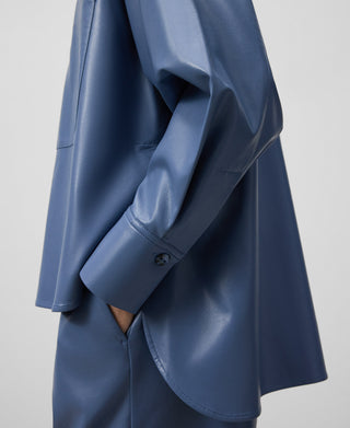 Pantalón Efecto Piel con Cintura Elástica