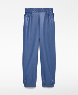 Pantalón Efecto Piel con Cintura Elástica