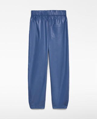 Pantalón Efecto Piel con Cintura Elástica
