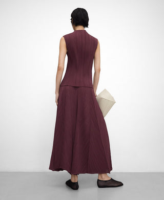 Pantalón Palazzo con Cintura Elástica Crinkle