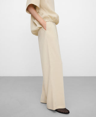 Pantalón Recto con Cintura Elástica