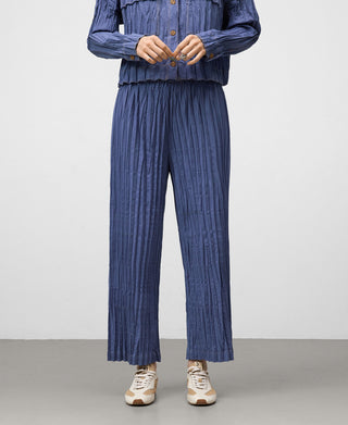 Pantalón con Cintura Elástica de Crinkle