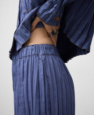 Pantalón con Cintura Elástica de Crinkle