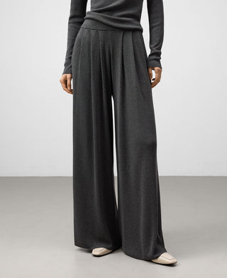 Pantalón Ancho con Punto Metalizado