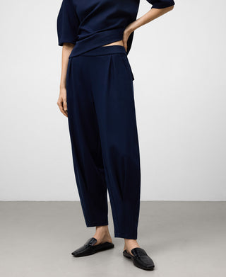 Pantalón con Cintura Elástica y Pinzas