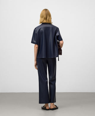 Pantalón Flare Efecto Piel