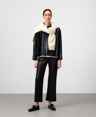 Pantalón Flare Efecto Piel