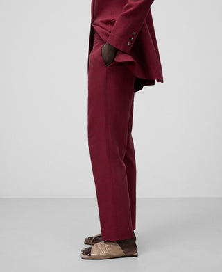 Pantalón Recto con Cintura Elástica