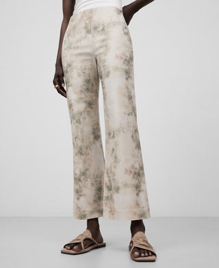 Pantalón Flare con Estampado Animal Print