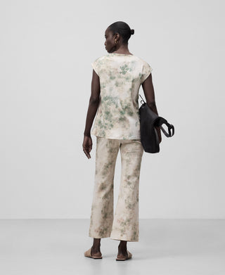 Pantalón Flare con Estampado Animal Print