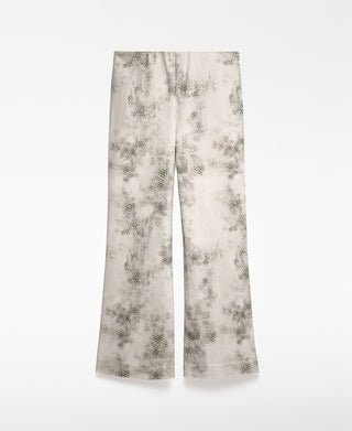 Pantalón Flare con Estampado Animal Print