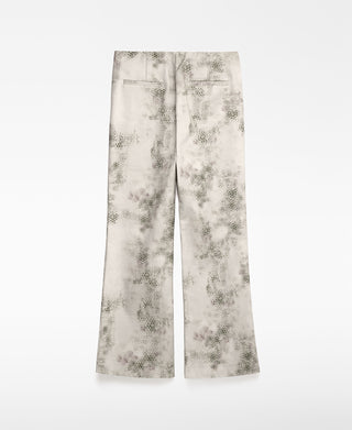 Pantalón Flare con Estampado Animal Print