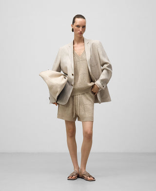 Bermudas Cintura Elástica de Punto Calado