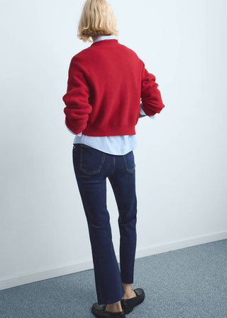 Cropped Flare Jeans with Pockets