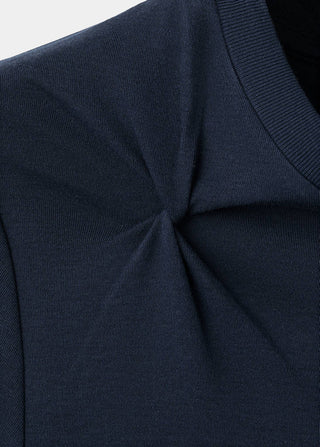 Short-Sleeved T-shirt with Ruched Detail
