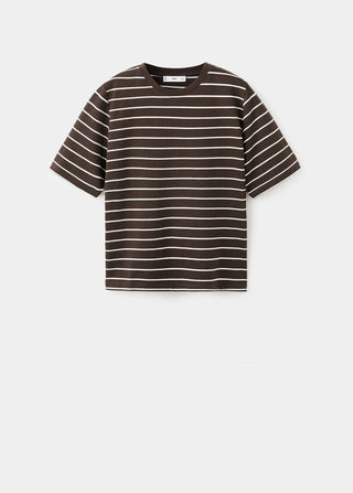Camiseta Manga Corta de Rayas