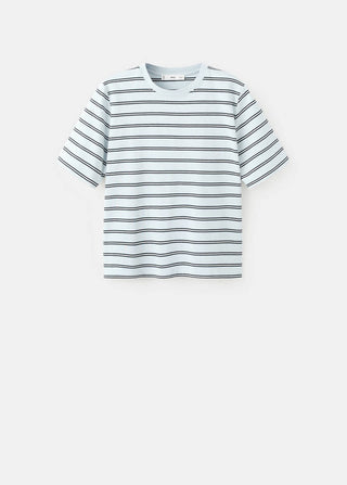 Camiseta Manga Corta de Rayas