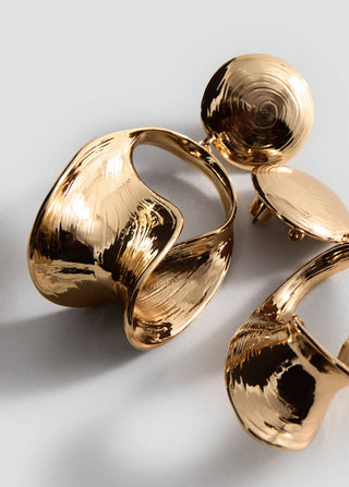 Aretes Medianos Colgantes Combinados