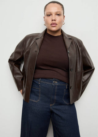 Jeans Wide Leg Talle Alto con Bolsillos