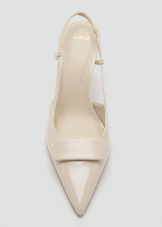 Zapatos de Tacón con Detalle Charol