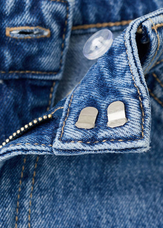 Jeans Balloon Talle Medio con Bolsillos