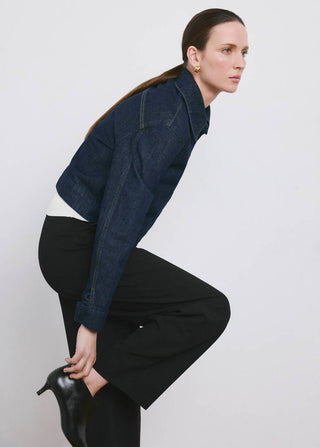 Pleated Mid-Rise Trousers with Pockets