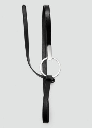 Cinturón Fino con Hebilla Maxi